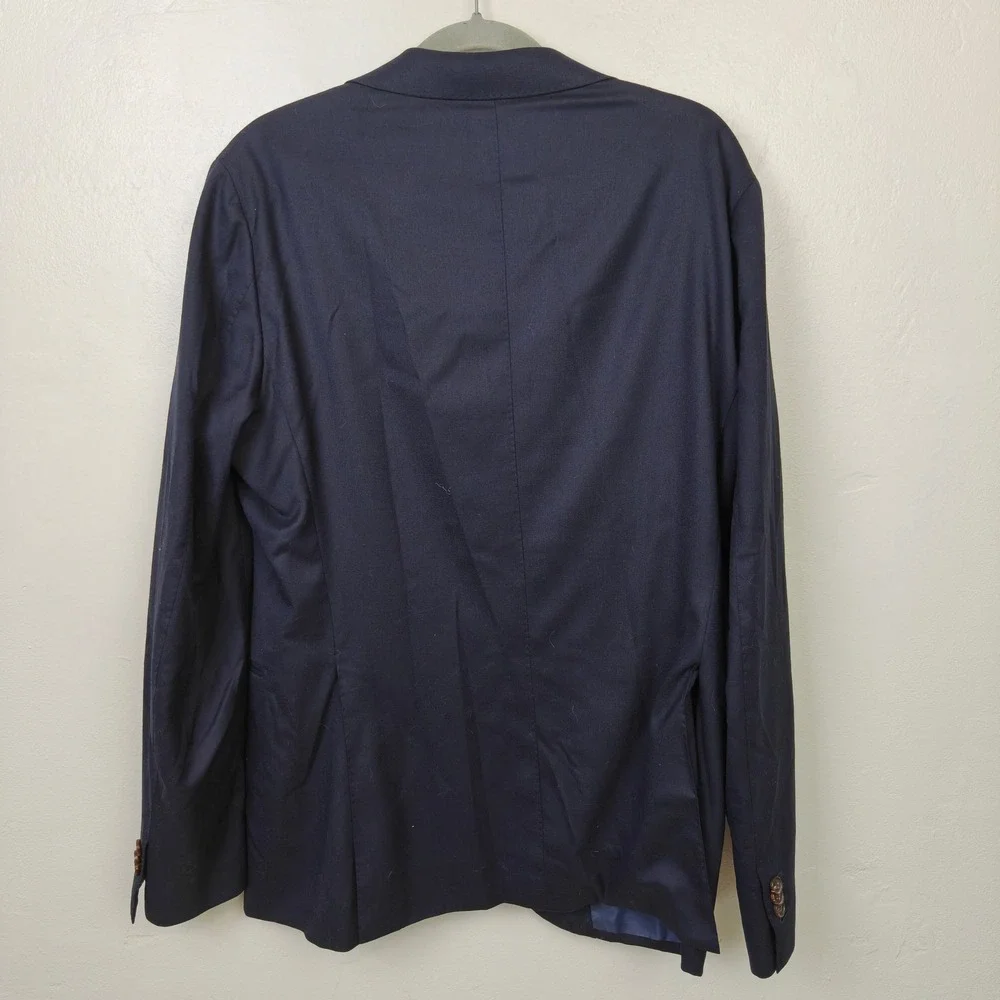 Suitsupply Mens La Spalla Blazer 40R Blue Wool Cashmere Vitale Barberis Canonico